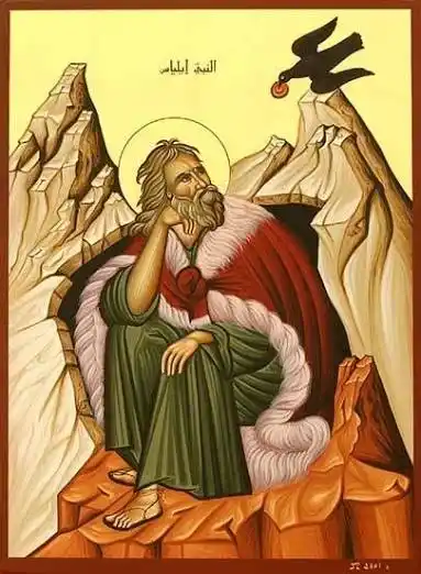 أيقونة بيزنطية للنبي إيليّا الغيور